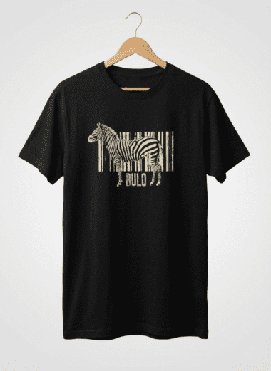 Camiseta Negra Código Cebra