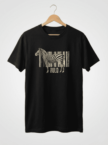 Camiseta Negra Código Cebra