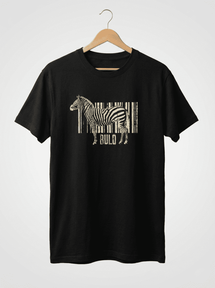 Camiseta Negra Cebra