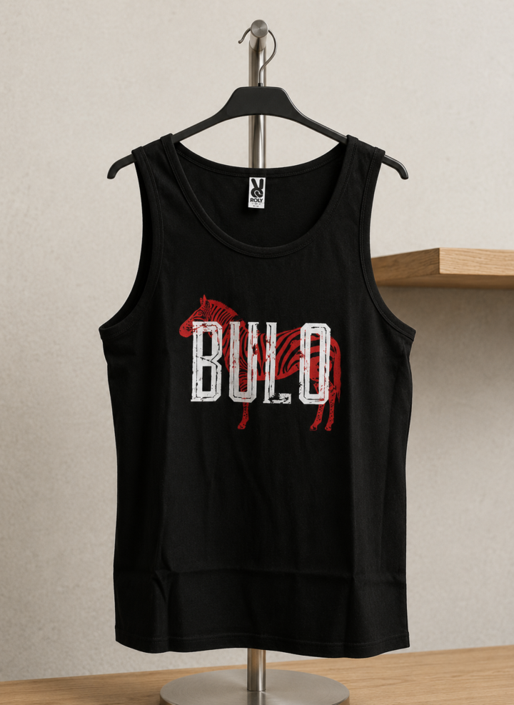 Camiseta Tirantes Cebra Negra Chico